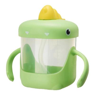 儿童牛奶杯带刻度吸管喝水杯防摔耐热婴幼儿宝宝学饮杯家用