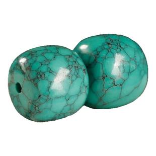 乌兰花绿色松石菱镁矿老型珠散珠单珠桶珠diy配件美菱矿菩提配珠