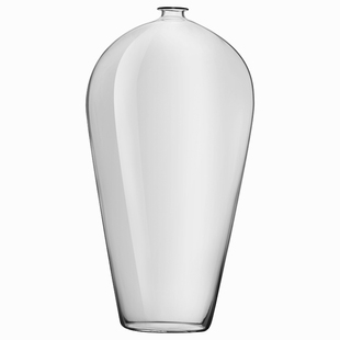 复古日式玻璃花瓶透明花器禅意中式插花器皿客厅桌面摆件梅瓶净瓶