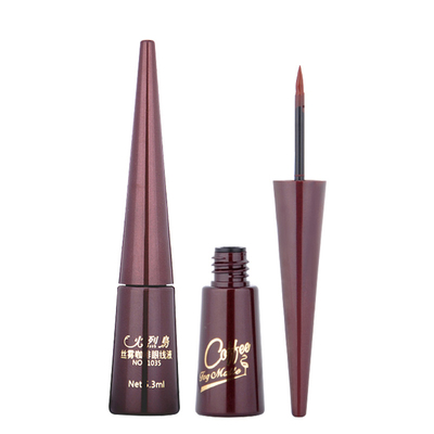 火烈鸟丝雾咖啡色棕色黑色眼线液