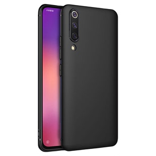 适用小米9手机壳小米9pro保护套9se硅胶小米cc9全包小米cc9e防摔小米cc9pro磨砂黑色防滑男女款手机套软壳