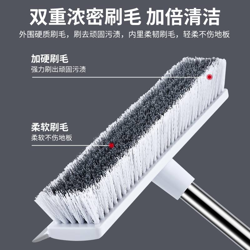 清洁刷长柄地刷硬毛缝隙刷子地塑料洗卫生间瓷砖三角浴室地板刷
