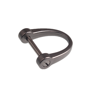 双色简约马蹄D字扣汽车钥匙扣配件送一字螺丝刀