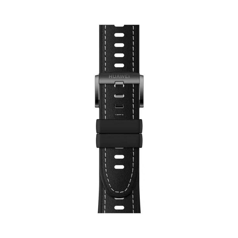适用华为Watch5系列原装弧形素皮氟橡胶钛金属无缝隙专用原拆46mm