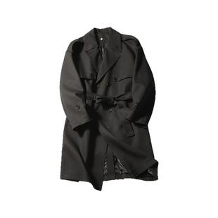 复古调性与时尚元素融合！高端春季气质有型廓型双排扣长款风衣男