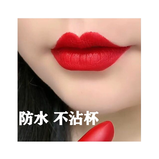 正红色口红黄皮素颜显白哑光持久防水大牌正品官方旗舰店豆沙裸色