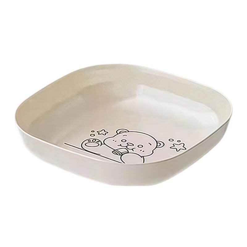 家用塑料四方吐骨碟餐桌水果盘