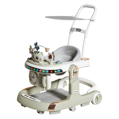 新款宝宝学步车婴儿学走路可坐可推多功能助步车防侧翻防O型腿