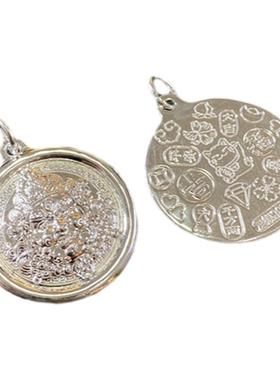 999足银黄财神款吊坠男女款