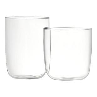 日式MJ玻璃杯耐高温水杯咖啡杯家用耐热防爆豆浆牛奶高硼硅胖胖杯