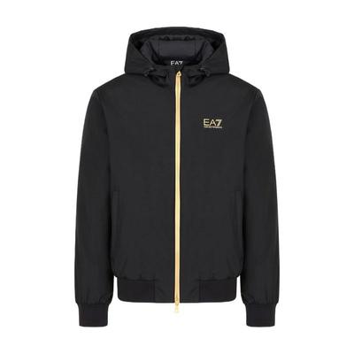 EA7/阿玛尼男士连帽拉链运动棉服
