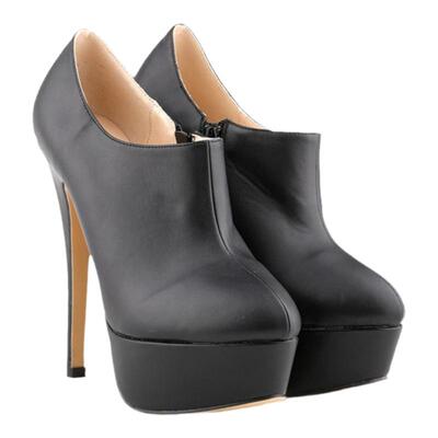 欧美风版型超高亚光单鞋及踝靴