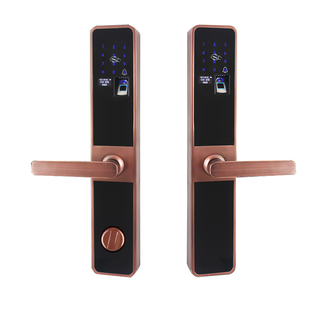 WATCHING双面指纹锁两面内外智能家用防盗门锁指纹密码刷卡电子锁