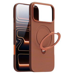 适配苹果17promax手机壳新款iphone17pro科技织物保护套韩淼苹果16Magsafe磁吸旋转支架防摔编织外壳pm挂绳