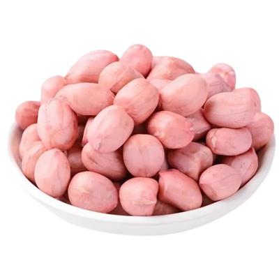 现剥新鲜花生米晾干新货粉红皮大白沙手工剥壳散装花生仁榨油