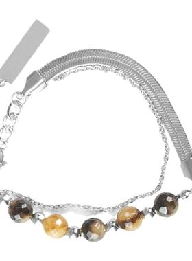 男钛钢原创设计串珠手链