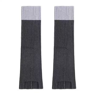 灰色袜套堆堆袜女款显瘦小腿袜子秋冬加厚保暖针织腿套长筒配靴子