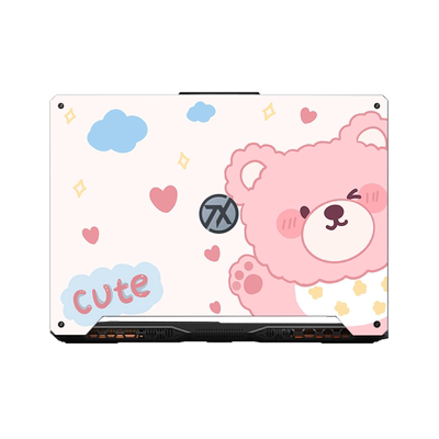 水彩电脑贴纸华硕简约