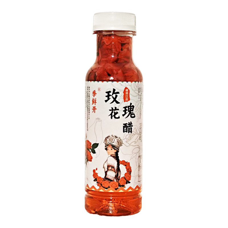 季鲜开玫瑰花醋2.5L大桶装