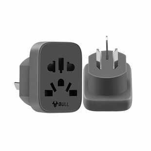 公牛3插转2圆孔插座转换器三项变两项多功能三头转二头插排转接头