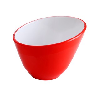 网红餐厅火锅店蔬菜桶青菜桶自助餐调料碗创意密胺餐具斜口碗商用