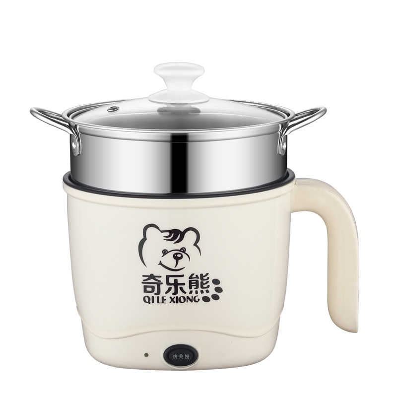 奇乐熊电煮锅多功能家用宿舍学生煮面小电锅电炒菜炒锅蒸煮一体锅