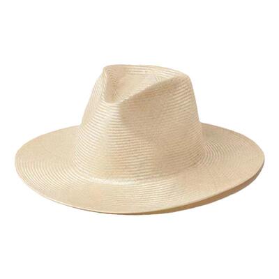 出游草帽进口F麻法式平檐遮阳帽