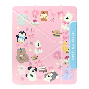 九点半闪粉玩具家族磁吸分离适用2025新款ipadair7保护套pro平板亚克力mini7/13寸平板壳air6带笔槽11寸可拆