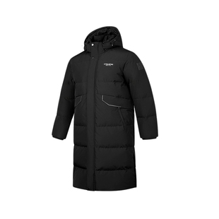 乔丹中长款羽绒服男冬新款季商场同款防风保暖可拆卸拉链夹克外套