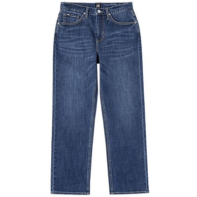 【张凌赫代言】Lee26春夏新品五袋款762宽松直筒牛仔裤中深蓝男潮