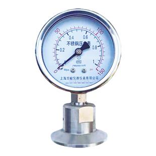 上海隔膜压力表YTP60BF卫生型不锈钢耐震卡箍快装式抗震油压力表