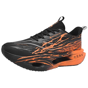 赤兔9Pro儿童加绒皮面心跳跑步鞋新款冬季二棉夜光碳板运动鞋男童