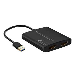 悦智人心displaylink扩展坞USB3.0转HDMI+DPm1m2芯片typec转接头笔记本电脑mac多屏5K外置显卡分屏异显4K60
