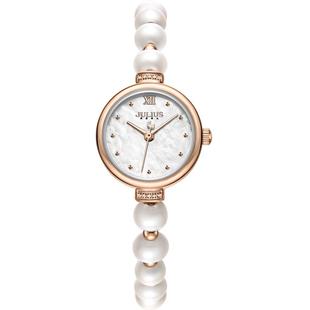 聚利时旗舰店轻奢小珍珠手链女表小众气质贝母女士腕表防水1346