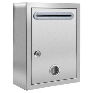 学校意见箱不锈钢顶投户外信箱建议幼儿园投递信报箱超大号带锁