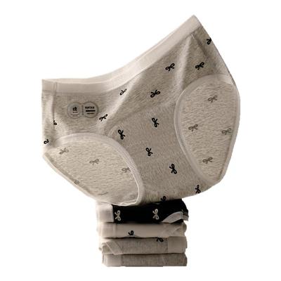 猫人内裤女纯棉可爱风蝴蝶结印花