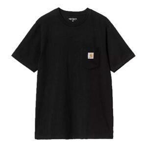 自营Carhartt K87美式复古布标Logo口袋圆领纯色T恤 男款短袖