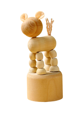 可diy涂色创意木偶摆件解压礼物