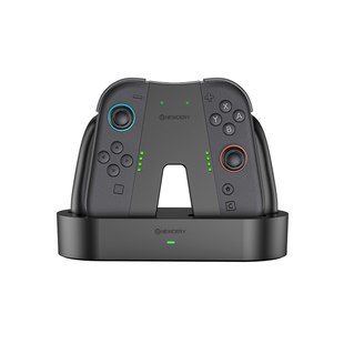 新得利适用任天堂Switch2手柄充电握把JoyCon2充电器NS2分体手柄充电座左右手柄手把带背键2代周边配件