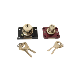 新款上海老式抽屉锁B808抽屉锁铜锁芯 铜钥匙家具锁信箱锁可替代5