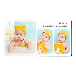 照片定制相框摆台三宫格做成高级感水晶摆件制作加打印相片相册框