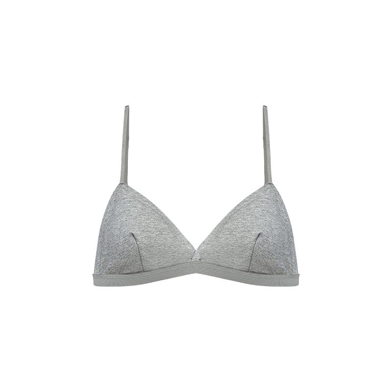 三角杯纯棉美背内衣女带胸垫打底细吊带透气百搭抹胸背心文胸薄款