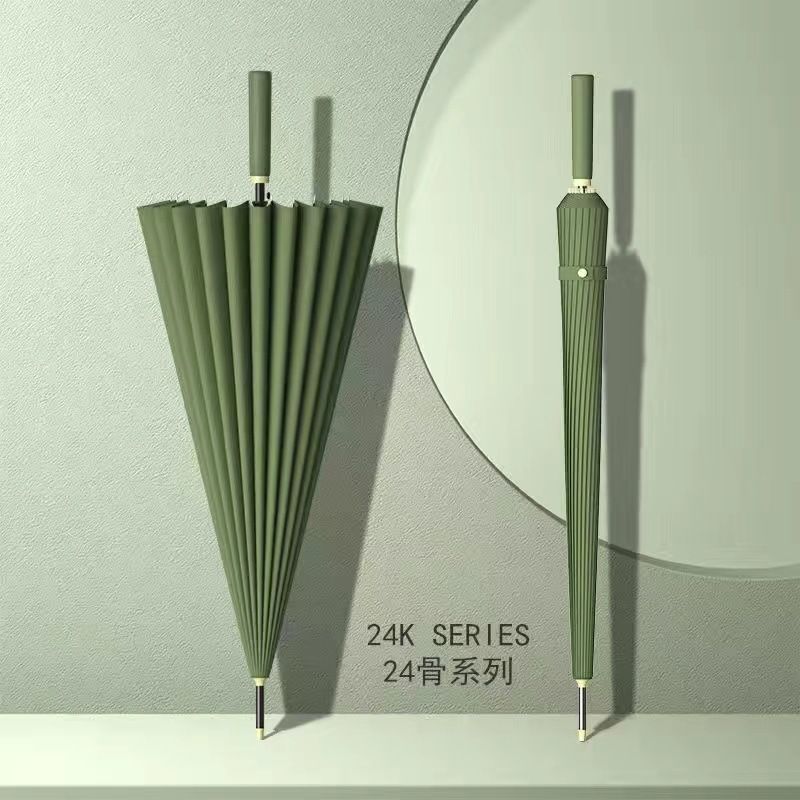 24骨长柄雨伞超大双人加固商务高端直杆伞批发伞大量广告伞自动