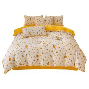 A类珊瑚绒被套单件纯棉冬季加绒被罩一面全棉单面法兰牛奶绒ab面