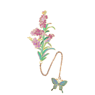 古风纪念品金属高级感兰花书签精美创意小礼品 古典中国风学生教师节礼物送老师 高档精致定制礼盒