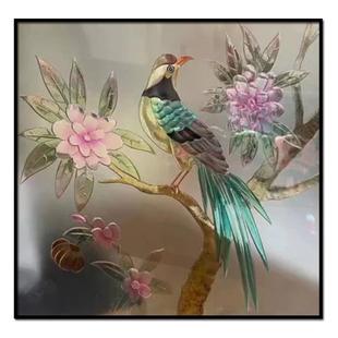 定制钢化雕刻玻璃 小样品玻璃 夹胶 隔断 吊顶 中空 客厅玻璃装饰