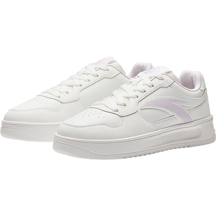 安踏女鞋板鞋春季新款官方正品运动鞋轻便增高厚底学生品牌休闲鞋