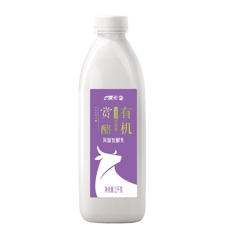 晨光赏酪有机酸奶家庭分享装1kg*1桶发酵乳益生菌低温早餐酸奶
