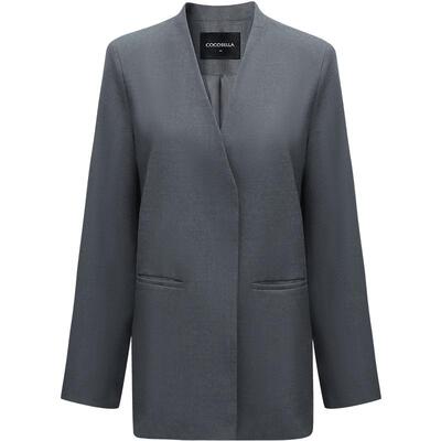 COCOBELLA简约裸领精纺西装