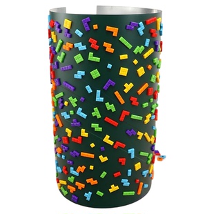 墙上积木益智磁铁七巧板拼图儿童墙面玩具磁性贴黑板幼儿园磁吸板